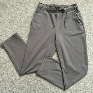 Joie Casual Pants High Rise Straight Boho Gray Women Sz Medium Drawstring $180